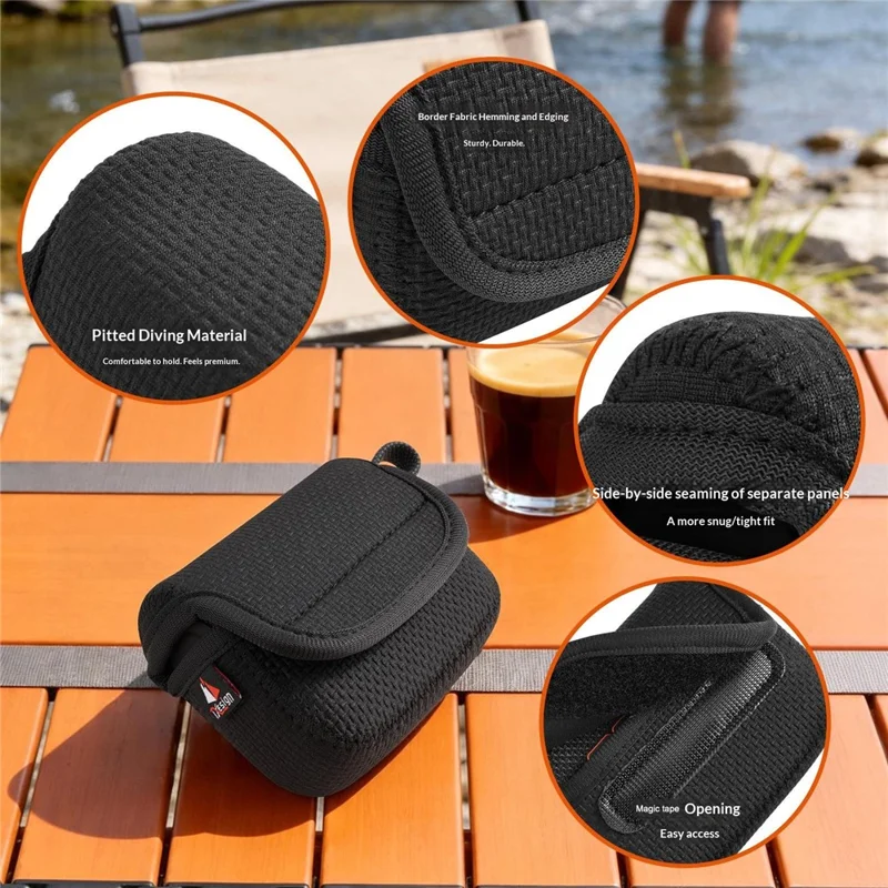 Portable Storage Case for JBL GO5 / GO4 / GO2 Diving Material Magic Tape Speaker Carrying Pouch