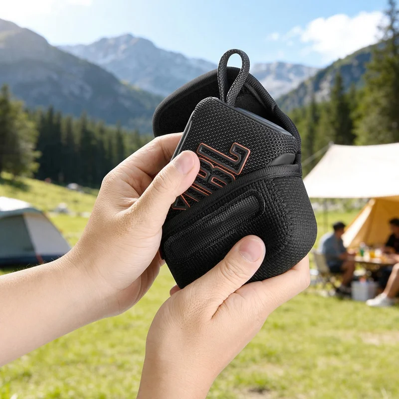 Portable Storage Case for JBL GO5 / GO4 / GO2 Diving Material Magic Tape Speaker Carrying Pouch