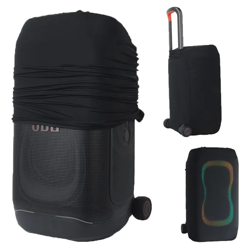 For JBL PartyBox 330 Dust Cover High Elastic Lycra Fabric Washable Protective Sleeve - Black
