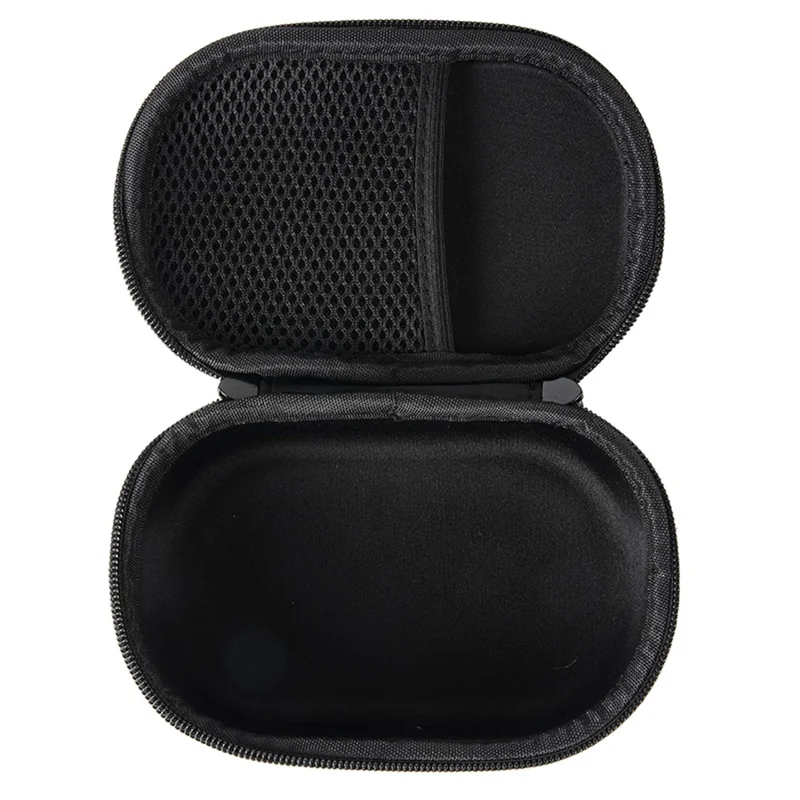 For JBL Clip5 Speaker EVA Hard Shell Pouch Wrist Strap Carrying Case with Top Mesh Compartment - Black