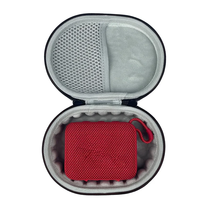 For JBL Go 4 Storage Case EVA Shockproof Zipper Mesh Pocket Protective Cover