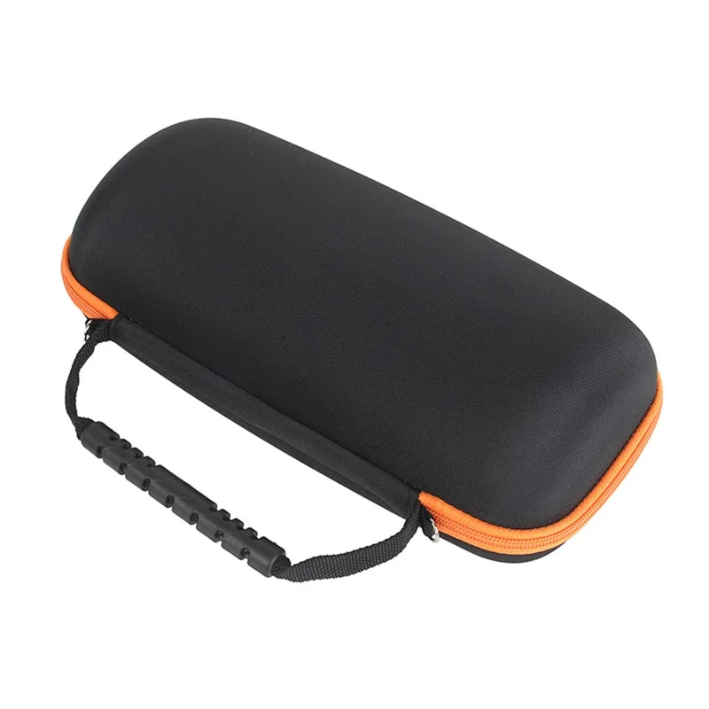 For JBL Pulse 6 Storage Bag Hard EVA + Oxford Cloth Shock Absorbing Zipper Carrying Case with Shoulder Strap - Inner Orange