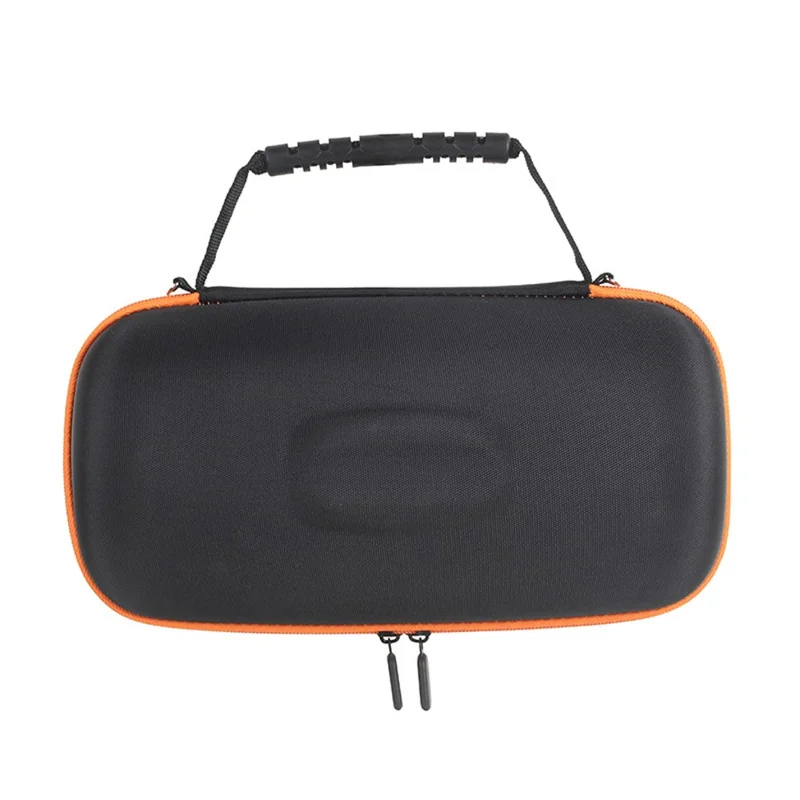 For JBL Pulse 6 Storage Bag Hard EVA + Oxford Cloth Shock Absorbing Zipper Carrying Case with Shoulder Strap - Inner Orange