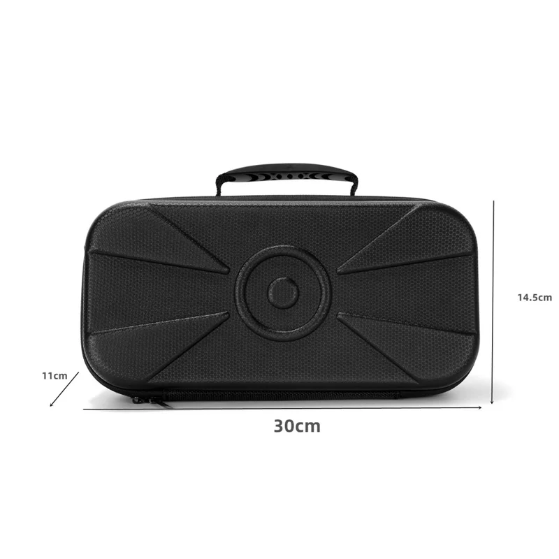 For JBL Pulse 6 Bluetooth-compatible Speaker Carrying Case EVA Anti-Pressure Drop-Resistant Storage Bag with Shoulder Strap - Black