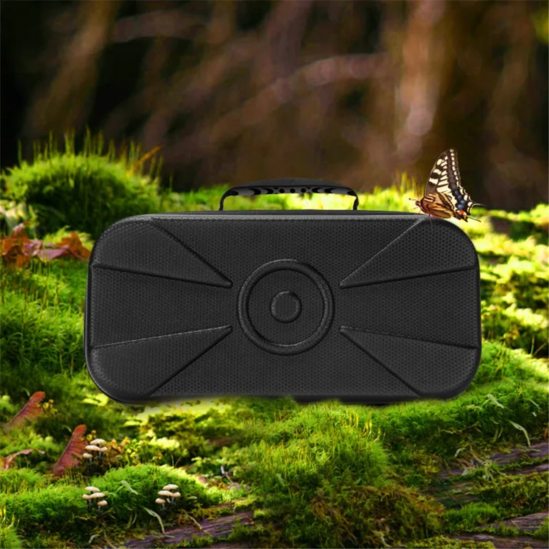 For JBL Pulse 6 Bluetooth-compatible Speaker Carrying Case EVA Anti-Pressure Drop-Resistant Storage Bag with Shoulder Strap - Black