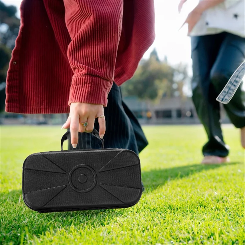 For JBL Pulse 6 Bluetooth-compatible Speaker Carrying Case EVA Anti-Pressure Drop-Resistant Storage Bag with Shoulder Strap - Black