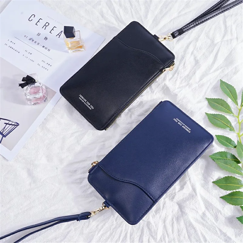Ffy Fy17014-33 Hals Beutel Brieftasche Id-karten Organizer Passhaltertasche Mit Halshängegurt - Blau