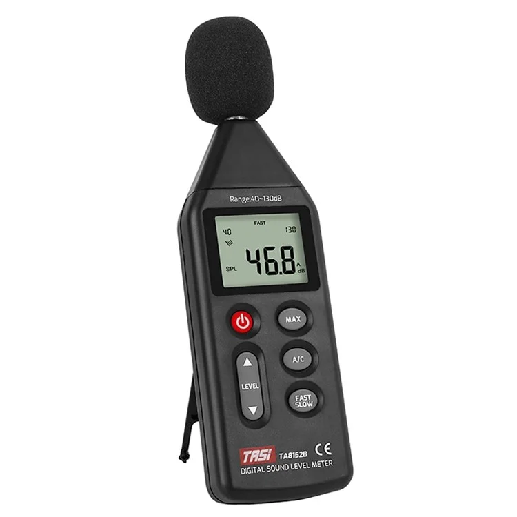TASI TA8152B LCD Affichage du Niveau Sonore Numérique Détecteur Audio Détecteur Volume de Décibel Testeur Prise en Charge de L'ordinateur Connexion