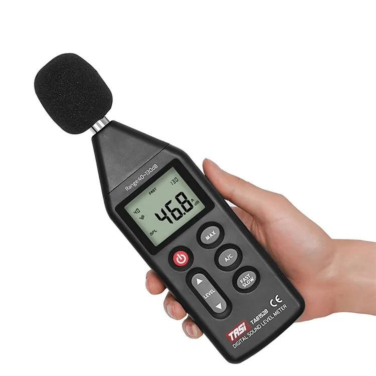 TASI TA8152B LCD Affichage du Niveau Sonore Numérique Détecteur Audio Détecteur Volume de Décibel Testeur Prise en Charge de L'ordinateur Connexion
