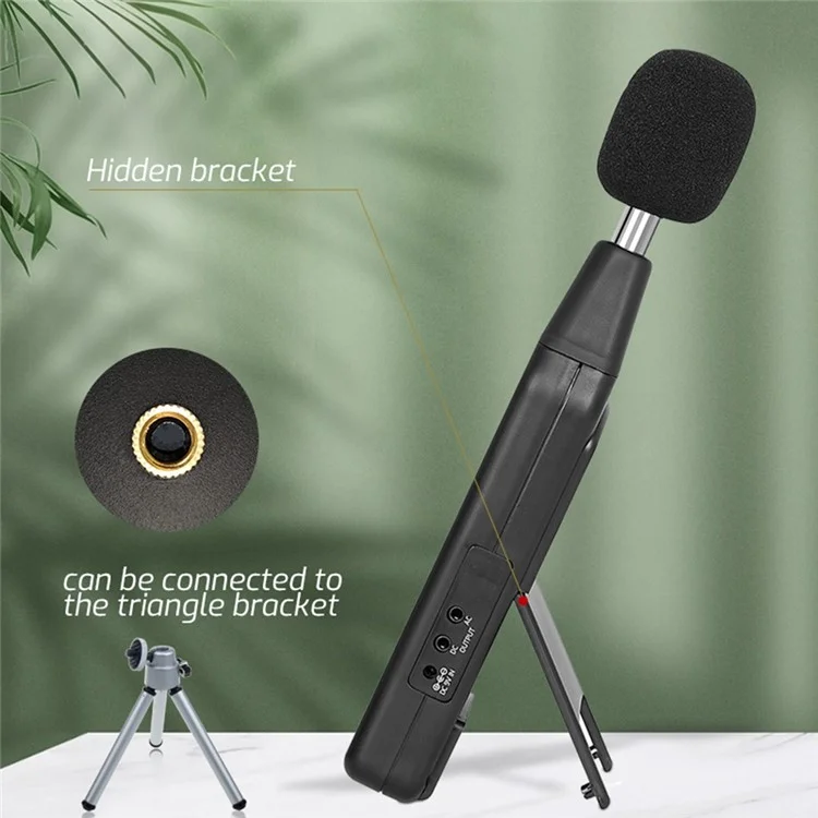 TASI TA8152B LCD Affichage du Niveau Sonore Numérique Détecteur Audio Détecteur Volume de Décibel Testeur Prise en Charge de L'ordinateur Connexion