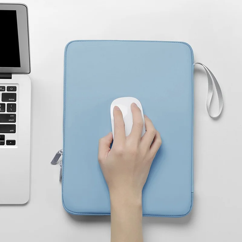 BUBM BM01211003 Portable Sleeve Bag for iPad 10.9 (2022) PU Leather Tablet Carrying Case with Strap - Pink