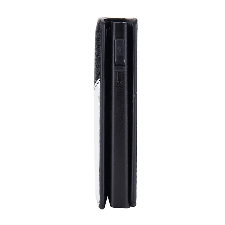 BAELLERRY K9220 Держатель для всплывающих карт из искусственной кожи + алюминиевый сплав RFID Блокирующая сумка для хранения Цветовая кодировка Держатель банковской карты - Черный