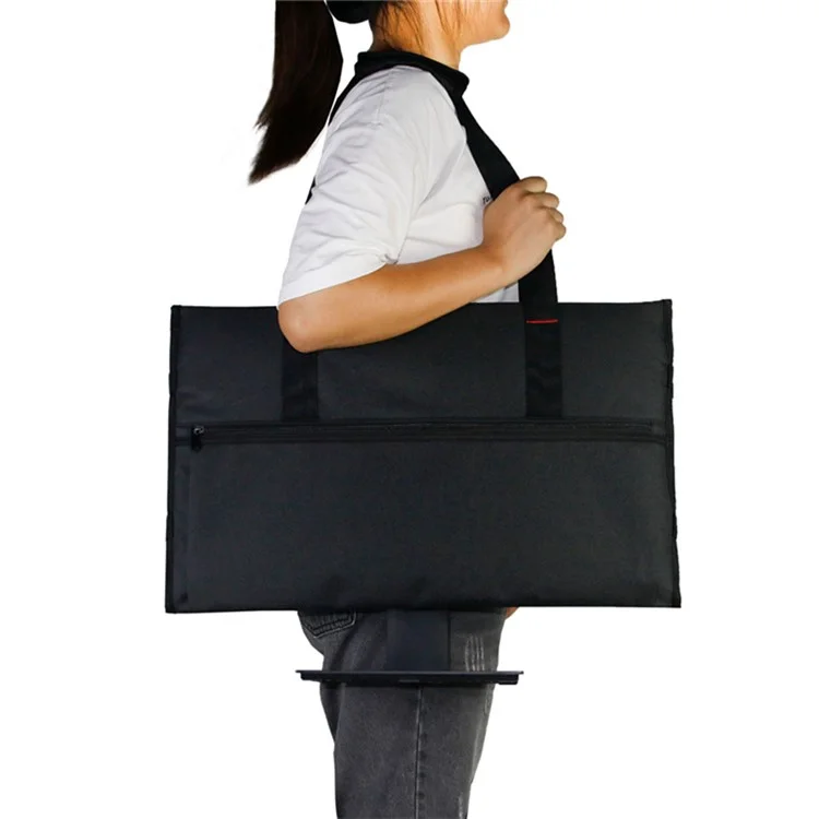 Borsa da Trasporto da Viaggio Per il Monitor Del Computer Desktop, Copertura Della Polvere Del Monitoraggio Della Borsa Per la Conservazione di Protezione Con Manico di Trasporto - Nero