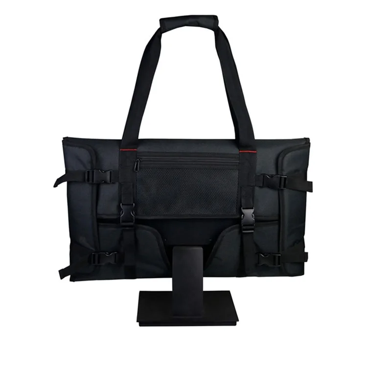 Borsa da Trasporto da Viaggio Per il Monitor Del Computer Desktop, Copertura Della Polvere Del Monitoraggio Della Borsa Per la Conservazione di Protezione Con Manico di Trasporto - Nero