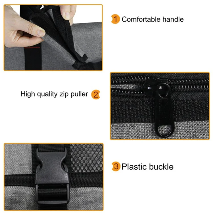 Borsa da Trasporto da Viaggio Per il Monitor Del Computer Desktop, Copertura Della Polvere Del Monitoraggio Della Borsa Per la Conservazione di Protezione Con Manico di Trasporto - Nero