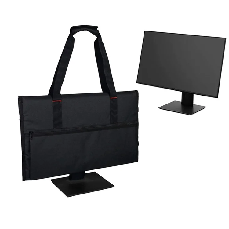 Borsa da Trasporto da Viaggio Per il Monitor Del Computer Desktop, Copertura Della Polvere Del Monitoraggio Della Borsa Per la Conservazione di Protezione Con Manico di Trasporto - Nero
