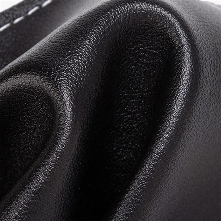 OY-711 PU Leder Mini Wallet Cards Cash Holder Aufbewahrungstasche Magnetknopfmünze Mit Schlüsselring - Himmelblau
