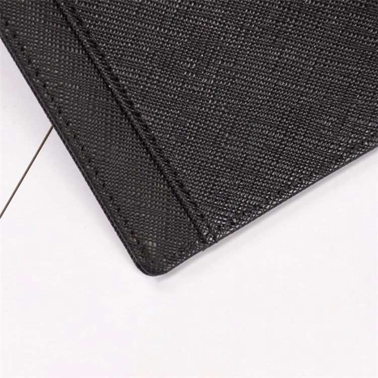 AP15 RFID Blocking Card Holder Pouch Genuine Cowhide Leather Compact Size Bank Card Storage Bag - Black