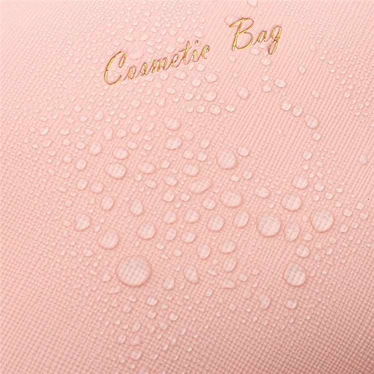 HK8025 Large Capacity Waterproof Makeup Toiletry Bag Travel Supply Organizer PVC Cosmetics Bag, Size: L - Pink