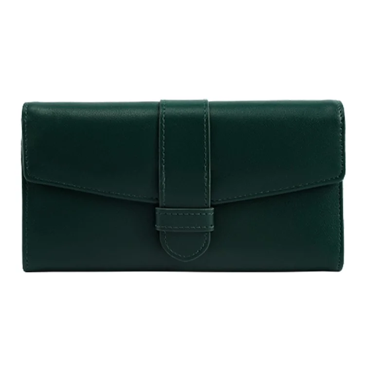 FFY FY207-38 Stylish Women PU Leather Tri-fold Wallet Multi Card Slots Clutch Bag Purse - Green