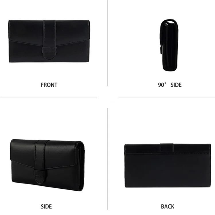 FFY FY207-38 Stylish Women PU Leather Tri-fold Wallet Multi Card Slots Clutch Bag Purse - Green