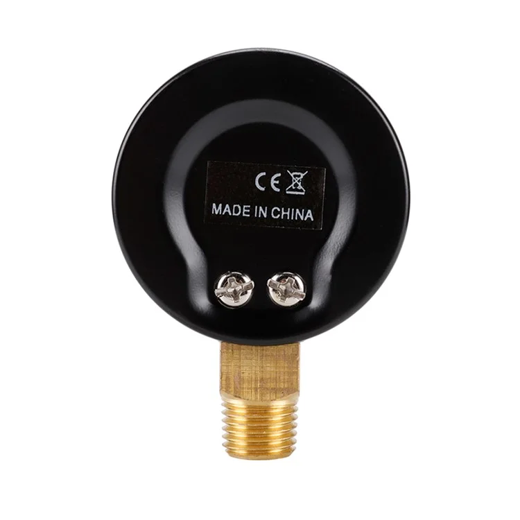TS-50-4bar 50mm Manómetro 0-60psi / 0-4bar Escala Dual Dial Presión del Agua 1/4 NPT Manómetro de Presión Hidráulica