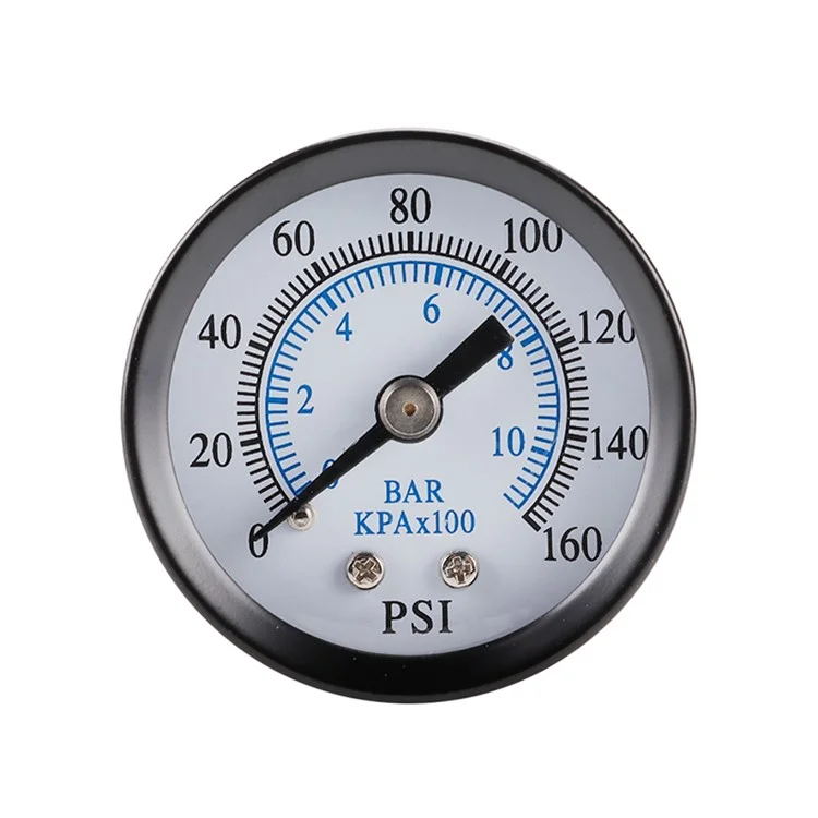 TS-40-10bar 0-160 PSI Rango Medidor de Presión de Acero Inoxidable Escala Dual Económico Todo Propósito Medidor de Presión de Agua