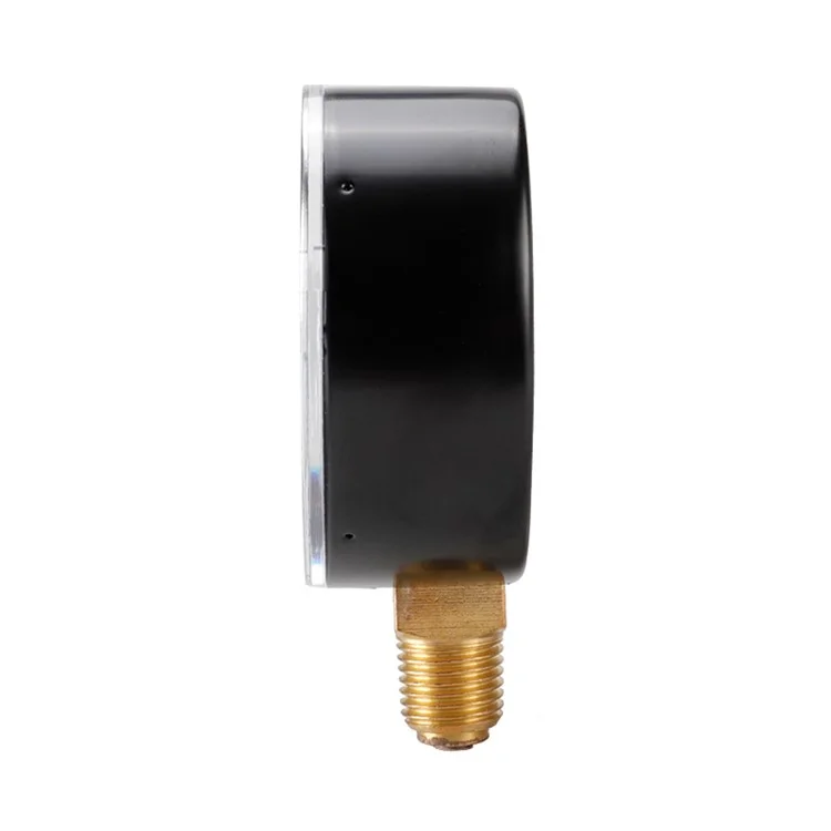 TS-60-6 Indicador de presión grande de 60 mm 0-6 bares para agua / gas / aire Indicador de presión del compresor Montaje inferior de 1 / 4''