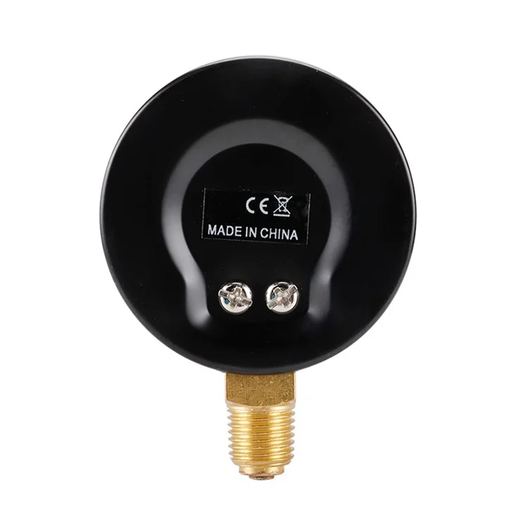 TS-60-6 Indicador de presión grande de 60 mm 0-6 bares para agua / gas / aire Indicador de presión del compresor Montaje inferior de 1 / 4''