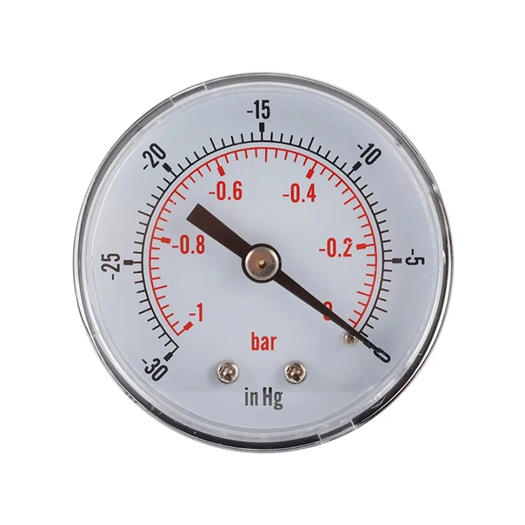 Ts-y50z-1-0bar Axial Air Pressure Pressure Gauge -1-0 Bar Huile Huile D'huile de Paire de Pression D'eau