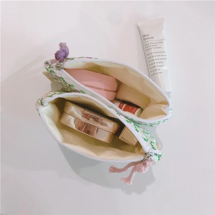 168 Portable Coin Purse Cash Money Organizer Pouch Wallet Card Holder Bag - Pink Flower