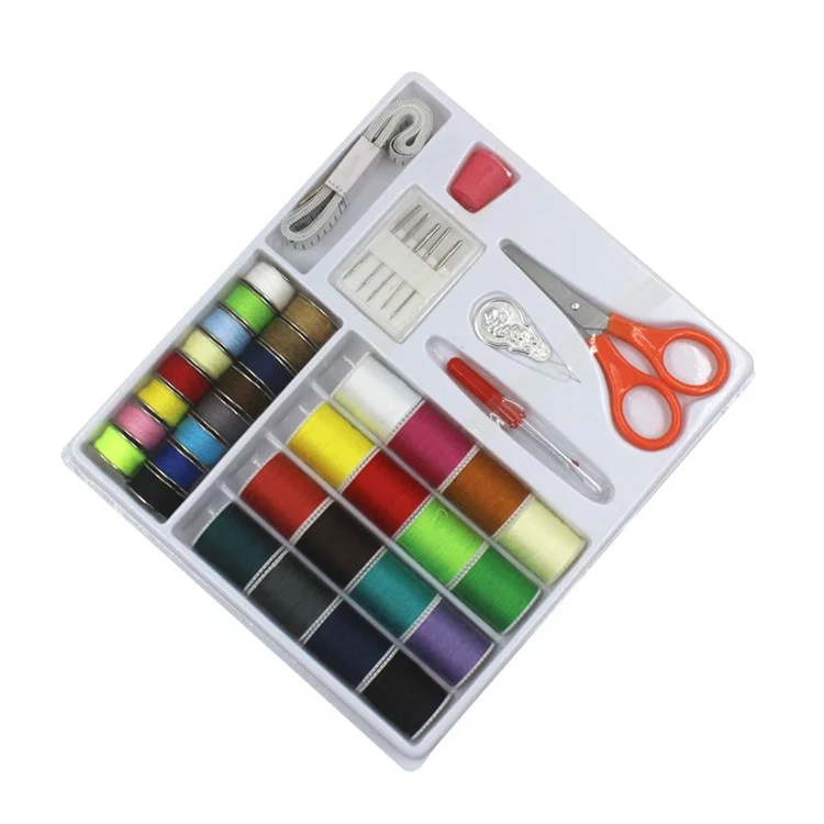 Kit de Fio de Agulha de Costura com 16 Cores, Conjunto de Suprimentos de Costura Manual para Adultos Iniciantes