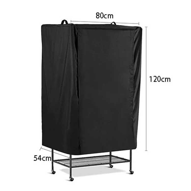 KG0210 Capa Grande Universal de Gaiola para Pássaros 80x54x120CM Preto-Escuro Cobertura de Proteção para Pequenos Animais de Estimação Boa Noite 