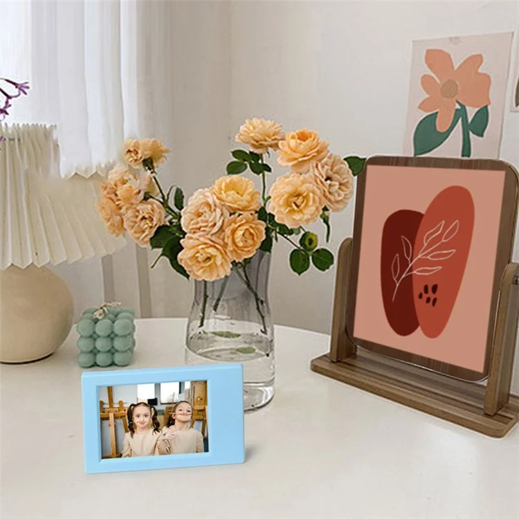 Mini 3-inch Vertical Photo Frame Classic Desktop Photo Frame Home Decor for Instant Camera - Green