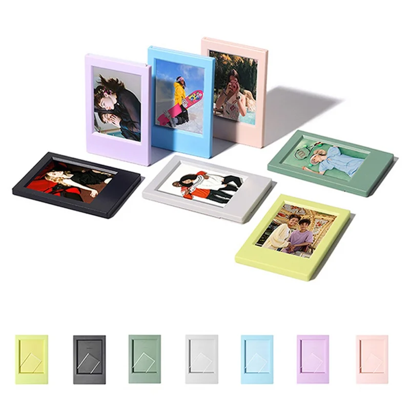 Mini 3-inch Vertical Photo Frame Classic Desktop Photo Frame Home Decor for Instant Camera - Sky Blue