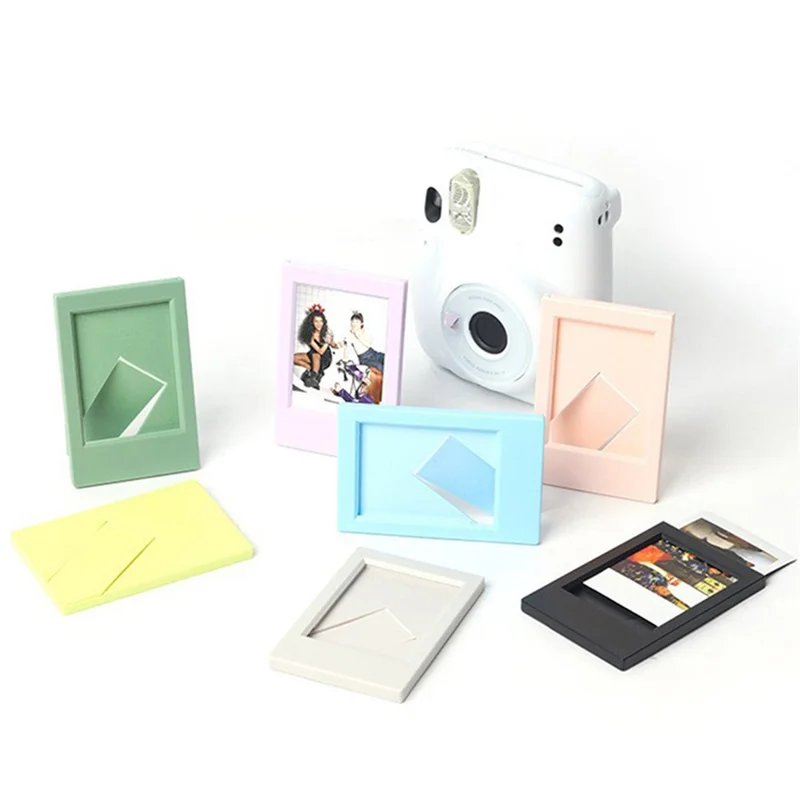 Mini 3-inch Vertical Photo Frame Classic Desktop Photo Frame Home Decor for Instant Camera - Sky Blue