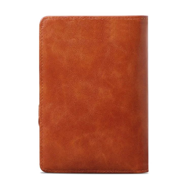 SUNICETY S3121 Bolsa de documentos con bloqueo RFID Impermeable para documentos, depósito bancario, pasaporte, tarjetas - Marrón
