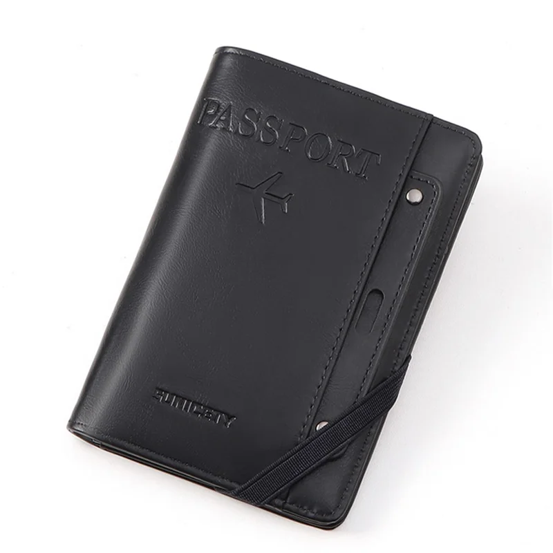 SUNICETY S3121 RFID Blocking Document Bag Waterproof Storage Pouch for Document, Bank Deposit, Passport, Cards - Black