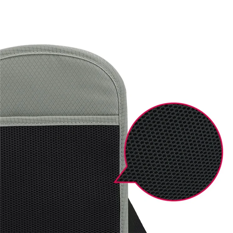 Neck-Mounted ID Card Holder Bag Patch Badge Holder Neck Lanyard Credit Card Organizer with RFID Blocking Function - Light Grey