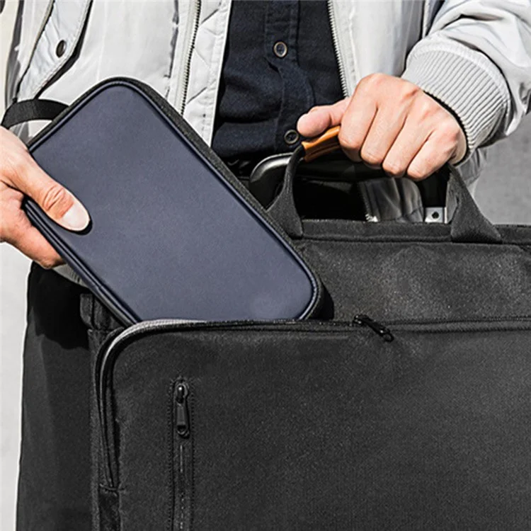Document Bag Credit Card Storage Bag Organizer Waterproof Portable Carrying Pouch for Passport, Coin, Cash Money - Blue