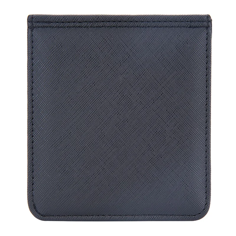 BAELLERRY D3250 Cross Texture Card Holder Pouch PU Leather ID Card Photo Storage Bag for Men - Black