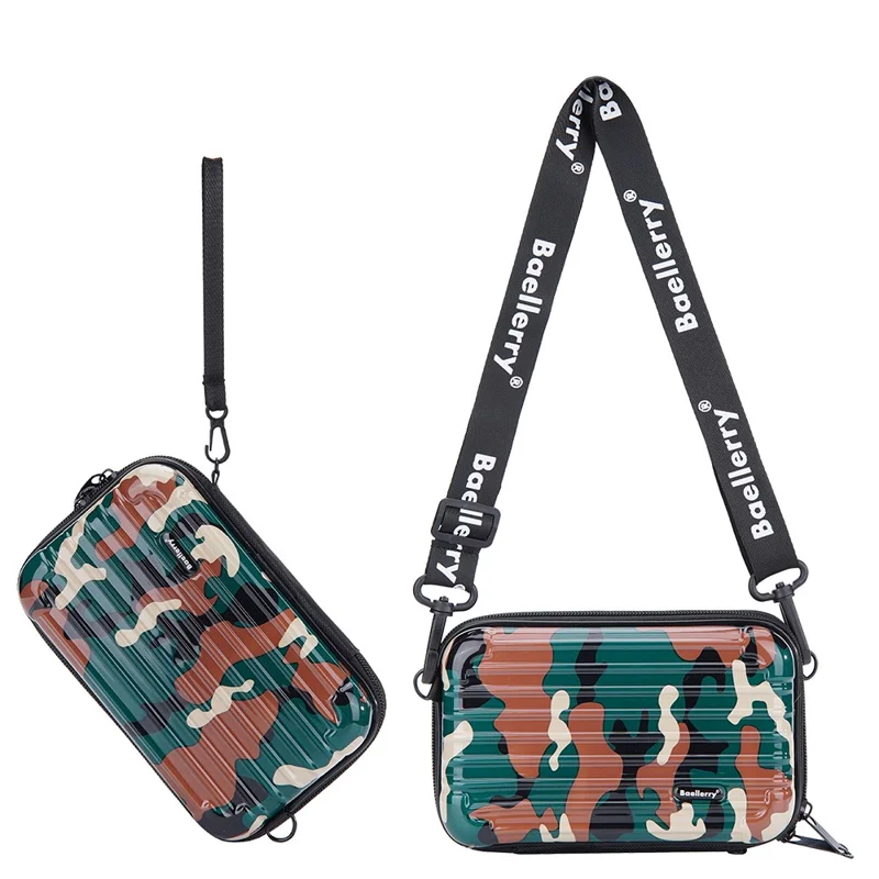 BAELLERRY N1207 Women's Shoulder Bag Camouflage Style Crossbody Bag Phone Wallet Carrying Pouch - Green