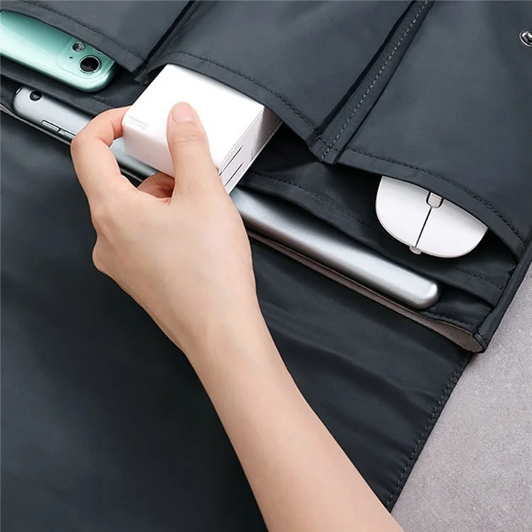 14.1-Inch Laptop Sleeve Waterproof Case Carrying Pouch Notebook Computer Nylon Storage Bag - Black