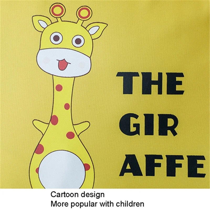 36.5x46.5x18CM Children's Quilt Organizer Cute Cartoon Pattern Zippered Bedding Oxford Cloth Storage Bag - Yellow