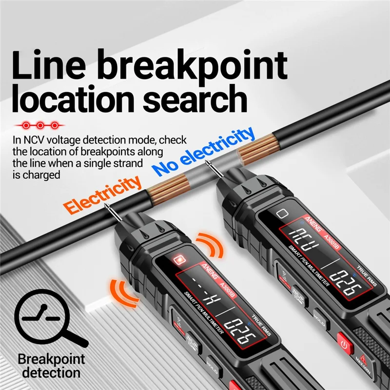 ANENG A3005B Digital Multimeter Penna Tipo Non a Contatto NCV AC / DC Tensione Rilevatore Intelligente Misuratore di Corrente - Versione Aggiornata