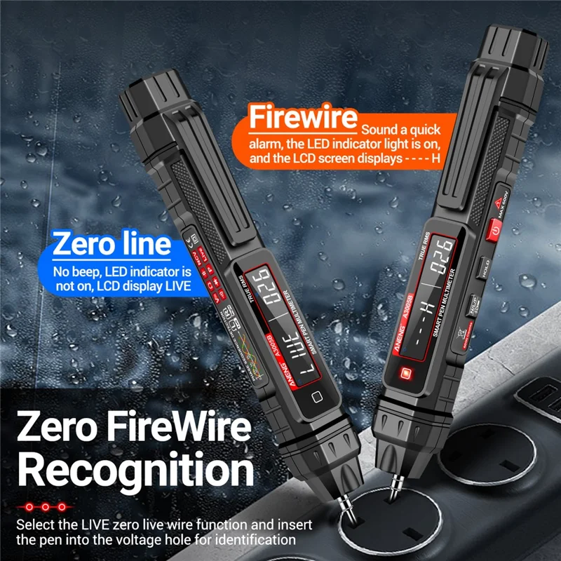 ANENG A3005B Digital Multimeter Penna Tipo Non a Contatto NCV AC / DC Tensione Rilevatore Intelligente Misuratore di Corrente - Versione Aggiornata