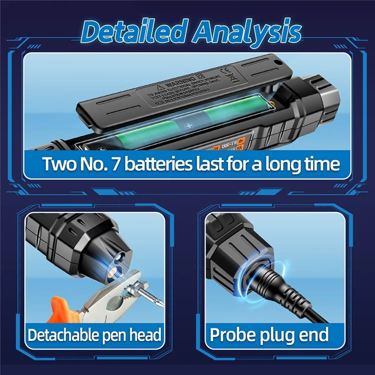 ANENG A3005 Digital Multimeter Pen Professional AC / DC Voltage Meter Smart Measuring Tool - Upgraded Version