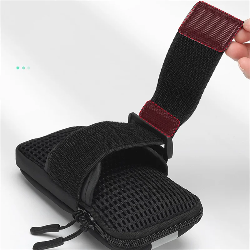 Oxford Fabric + Polyester Armband Phone Pouch Lightweight Cell Phones Bag for Outdoor Cycling - Grey