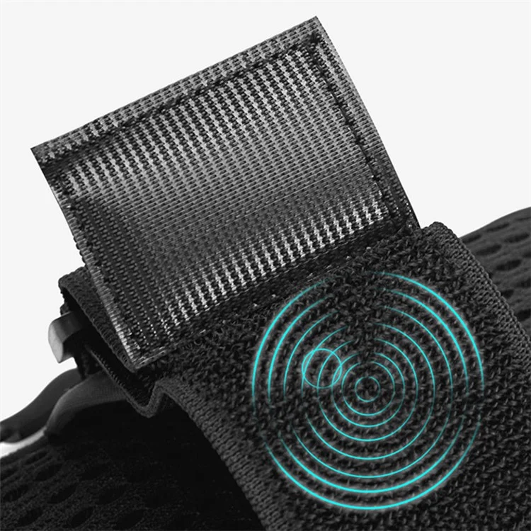 Brassard de téléphone de 6,7 pouces en tissu Oxford et polyester imperméable - Noir