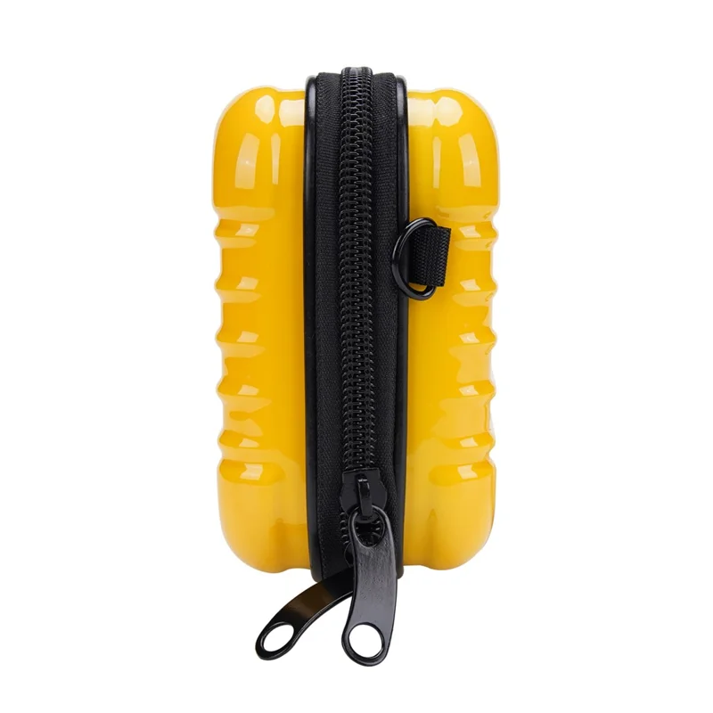 BAELLERY N1202 Stripe Design ABS+PC Hard Shell Crossbody Bag Portable Cosmetics Phone Storage Bag - Yellow